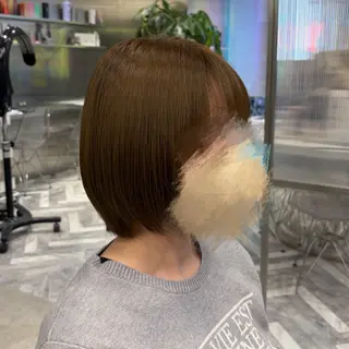 ショート カラー ななみ.⋆𝜗𝜚 暖色艶カラー/まつパのヘアスタイル