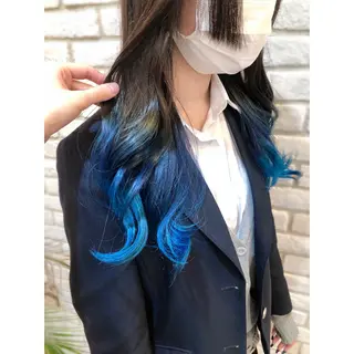 ロング カラー 推しカラー✨ オタク美容師ユウカのヘアスタイル