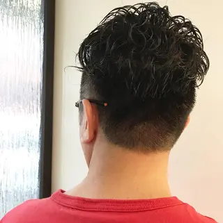 ショート パーマ メンズ 二宮 早智子のヘアスタイル