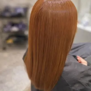ロング カラー 柔らかい縮毛矯正/ ボブ/北林のヘアスタイル