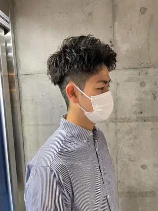 メンズ フリーランスシェアサロンルレイル所属・心斎橋/メンズ /ルレイル/地形真希のヘアスタイル