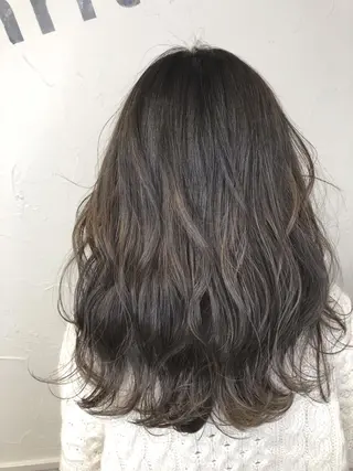 セミロング カラー 髪質改善/レイヤー ストウシンゴのヘアスタイル