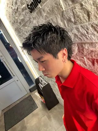 ショート ヘアアレンジ メンズ 福留 叶太のヘアスタイル