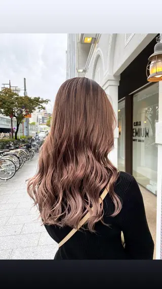 ロング カラー 加藤 利基のヘアスタイル