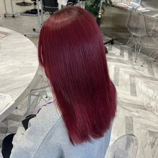 セミロング カラー ななみ.⋆𝜗𝜚 艶カラー/まつパのヘアスタイル