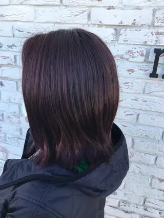 ミディアム カラー [髪質改善] 北生駒 店長/古居聖理のヘアスタイル