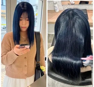 ロング カラー ヘアアレンジ 🍓艶髪/艶カラー ハイトーン/しんたにのヘアスタイル