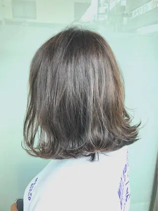 ミディアム カラー ヘアアレンジ メンズパーマ特化/ KAORU/店長のヘアスタイル