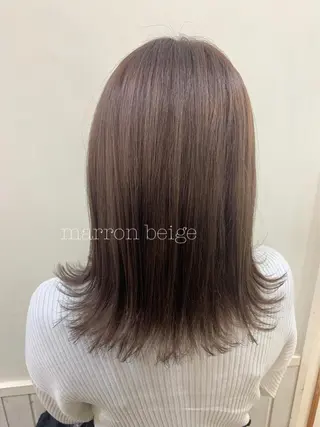 ミディアム カラー ぱつっとボブ/ 小野あかねのその他イメージ