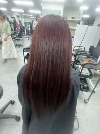 ロング 艶髪ハイトーンカラー 渋谷🎀ririkaのヘアスタイル