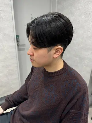 メンズ センターパート マスターかずまのヘアスタイル