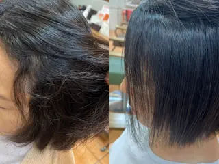 ミディアム パーマ 髪質改善✨縮毛矯正 美髪担当・大西真奈のヘアスタイル