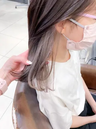 セミロング カラー ✨カラー支持No.1 🧸ワキ カナコ🧸のヘアスタイル