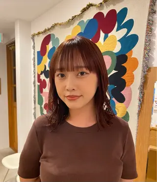 カラー 柏端 愛梨のヘアスタイル