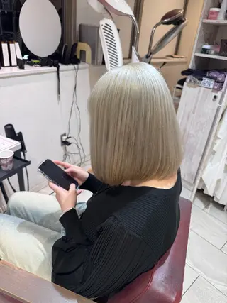 ミディアム カラー 白髪ぼかし/ 艶カラー🌿斎藤相慶のヘアスタイル