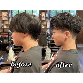 パーマ メンズ キヨ メンズカット/パーマのヘアスタイル