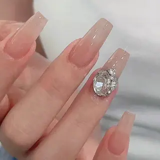 ネイル フィルイン、長さ出し 深爪矯正のネイルデザイン