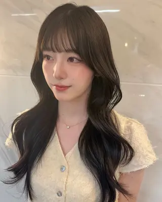 ロング 🤍韓国ヘア/ 楓🤍のヘアスタイル