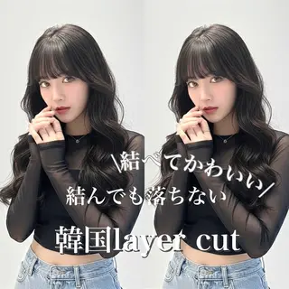ロング カラー 韓国ヘア/髪質改善 TAKAHIROのヘアスタイル