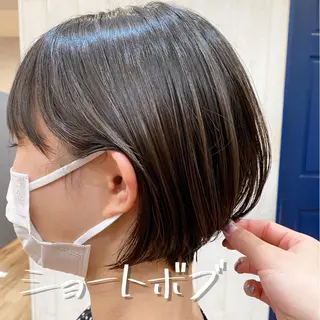 ショート カラー パーマ ヘアアレンジ Riposo.所属・✨艶髪✨ 奈須晴香のヘアスタイル