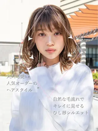 ミディアム 【1日2名様限定】 AFLOAT白川雄副のヘアスタイル