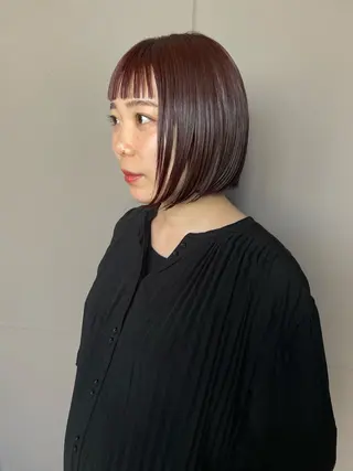 ミディアム カラー iet.所属・ウルフ/ボブ/耳ツボ ジュエリー◎ricoのヘアスタイル