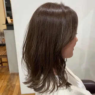 ミディアム カラー パーマ ヘアアレンジ キッズ 五反田　美容院☆張 明星☆韓国ヘアのヘアスタイル