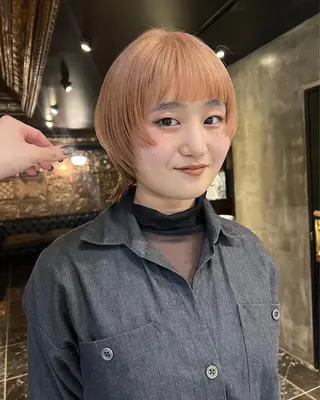 ミディアム カラー haco＋所属・圧倒的デザイン力 店長🎨RENAのヘアスタイル