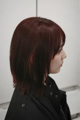 ミディアム 髪質改善/縮毛矯正/ 透明感カラーYUMAのヘアスタイル