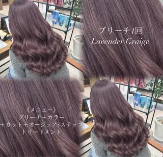 ロング カラー ブリーチ/レイヤー/ 透明感カラー/さくらのヘアスタイル