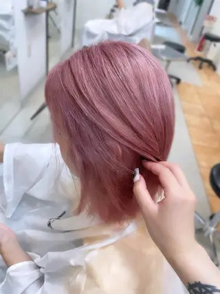 ミディアム カラー SOYON なんば店所属・水島 真彩のヘアスタイル