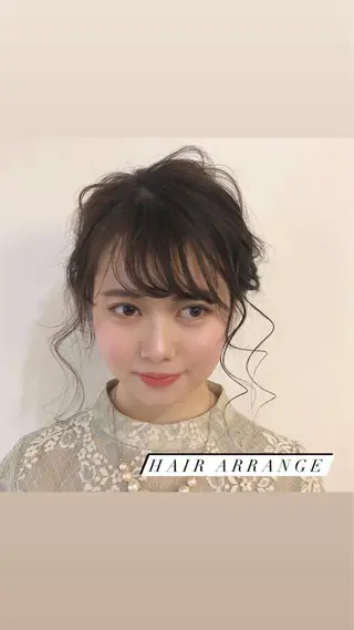 ロング ヘアアレンジ h a k u 大倉 卓人のヘアスタイル