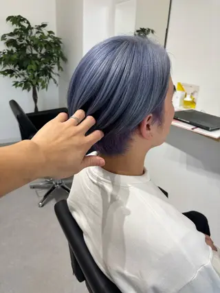 ショート LAFRE （ラフリ）所属・ケアブリーチ 黒瀬有汰のヘアスタイル