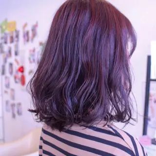 ミディアム カラー 西 めぐみのヘアスタイル