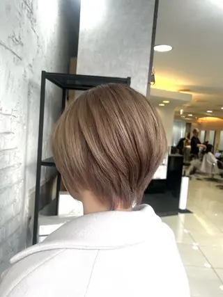 ショート 艶髪ブリーチカラー 💗manaka💗のヘアスタイル