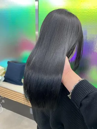 セミロング カラー パーマ ヘアアレンジ 【ヘアケア特化型】 newi天王寺のヘアスタイル