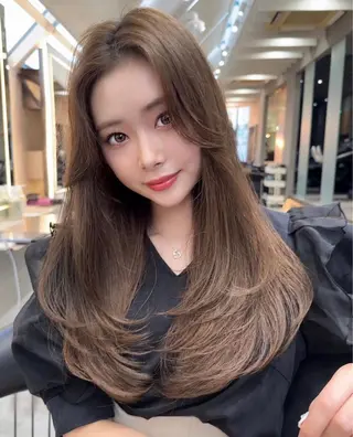 ロング カラー ヘアアレンジ 髪質改善/ TECHIのヘアスタイル