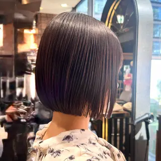 ショート カラー MINX似合わせボブ 髪質改善/岩城槙乃介のヘアスタイル