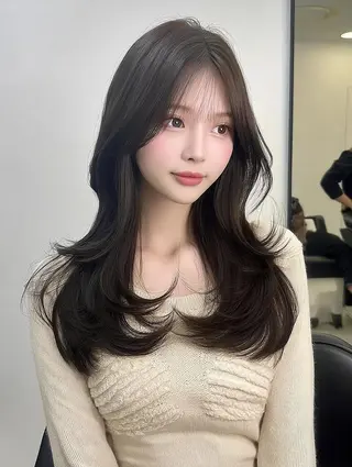 セミロング 🔥似合わせカット 管野一稀/仙台/富沢のヘアスタイル