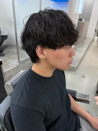 ショート パーマ メンズ 亀井隆汰/メンズ専門 パーマ特化美容師のヘアスタイル