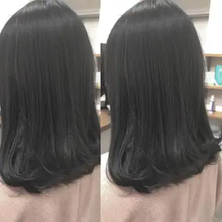 ミディアム 八谷 将平のヘアスタイル