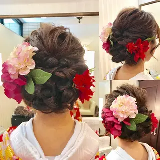 ロング ヘアアレンジ プレシャス所属・池田 景子のヘアスタイル