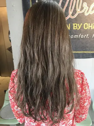 ロング カラー パーマ 代表 中島貴志のヘアスタイル