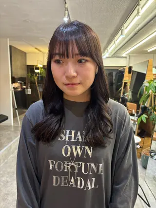 セミロング カラー sakura🌸 レイヤー/韓国ヘアのヘアスタイル