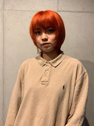 ショート カラー 似合わせウルフ/ レイヤー/山本祐輔のヘアスタイル