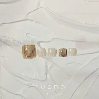 ネイル ニュアンスネイル🧡 rionaのネイルデザイン