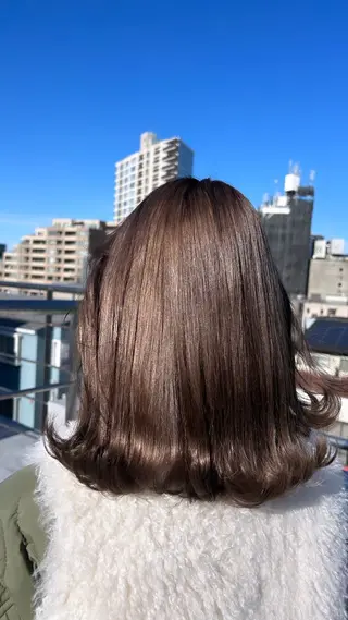 セミロング カラー モテ髪提案します💕 髪質改善宗一郎のヘアスタイル