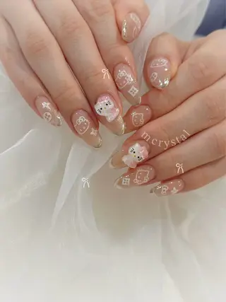 セミロング Nailsalon M-crystalのネイルデザイン