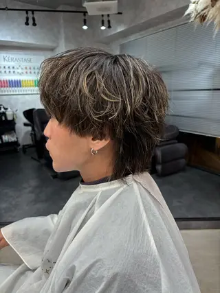 ミディアム メンズ メンズパーマ特化 🔥韓国ヘア職人🔥のヘアスタイル