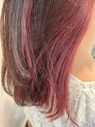 ミディアム カラー 🍀富久 永梨🧸のヘアスタイル